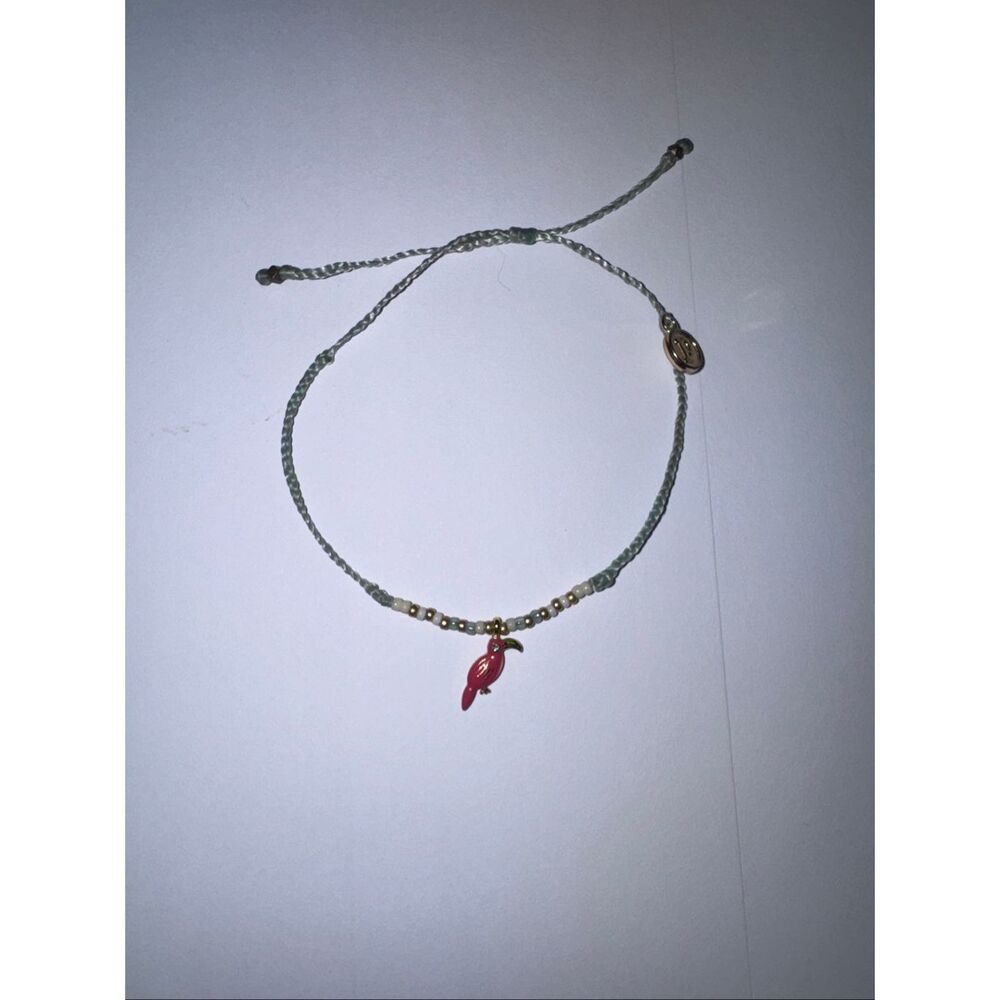 Pura Vida Pink Toucan Bracelet with Beads